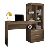 Escrivaninha Notável Móveis Mesa Office Nt 2010 Mdp De 1320mm X 1370mm X 380mm Nogal Trend