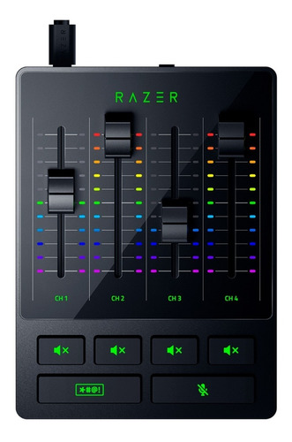 Razer  Mezcladora De Audio Mixer Analógico 4 Canales Rgb Xg!