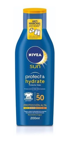 Nivea Sun Hidratación Prolongada  Fps 50 X 200ml