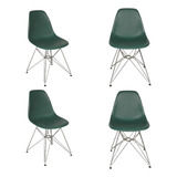 Outlet Silla Comedor Eames Eiffel Patas Metal Reforzadas X4