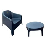 Combo 1 Sillon Skarpo 1 Mesita Skarpo Mascardi Negro