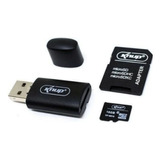 Cartão De Memória Microsd 16gb Kp-u19 Com Adaptador Usb