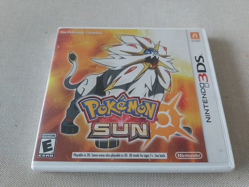 Juego Fisico Nintendo 3ds Pokemon Sun Con Caja Y Caratula