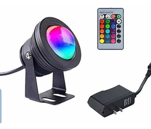 Spot Rgb Para Exterior 10w Con Control Remoto