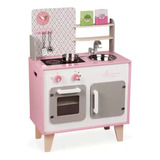 Cozinha De Madeira Infantil Rosa Azul Brinquedo Montessori