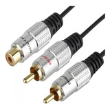 Cable Jack 3.5mm A 2 Rca Macho Plug Estereo Auxiliar Audio