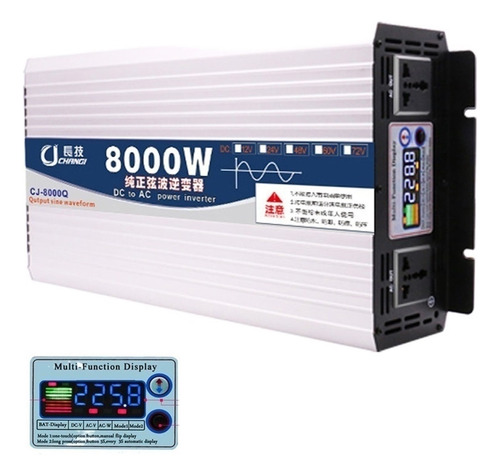 8000w 220v Inversor De Onda Sinusoidal Pura 12v/24v/48v/60v