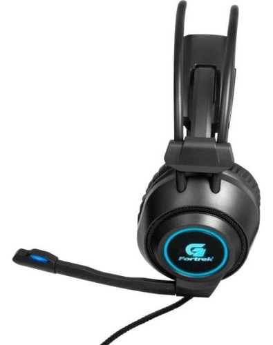 Hedsetgamer Pc Usb Com Microfone Fortrek Vickers Preto Rgb