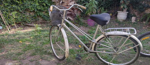 Bicicleta Paseo -color Gris-rodado 26( X 1,5p) Con Canasto!