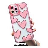 Carcasa  Acrílica Diseño Corazones iPhone 11 Pro Max