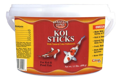 Koi Sticks 498gr Lagos Estanque Comida Peces Carpas Goldfish