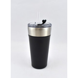 Vaso Térmico De 500 Ml Con Popote - Termo Acero Inoxidable