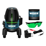 Nivel A Laser Verde 5 Linhas Base Giratória Ws8911k Wesco