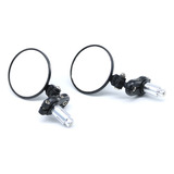 2pzs Espejos Redondo Plegables Moto Para Cafe Racer Italika