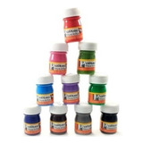 Caja 12 Fcos. Pinturas Politec 20 Ml Colores Básicos