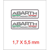 Adesivo Resinado Coluna Fiat Abarth Italia Branco Ca10433