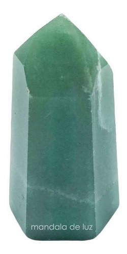 Ponta Cristal Gerador Quartzo Verde Natural Polido Pequeno
