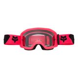 Goggles Fox Main Para Niña Color Rosa Mica Transparente