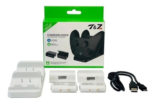 Carregador Xbox Séries S X Com 2 Baterias Charging Dock Base