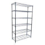 Rack Estante Industrial De 6 Niveles Soporta 158 Kg Silver. 