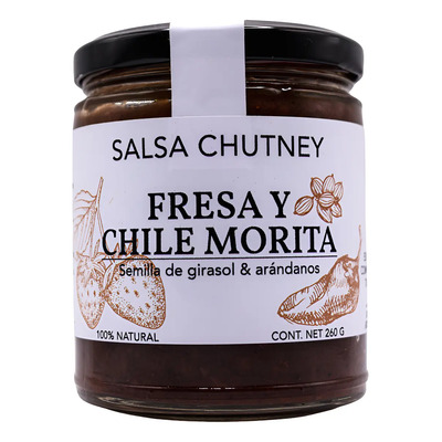 Salsa Chutney De Fresa Y Chile Morita, 260 G