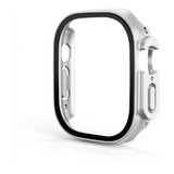 Protector Case Mica Para Apple Watch Ultra 49 Mm Plata