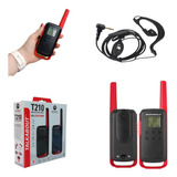 4 Radios T210br Comunicador Motorola Talkabout Uhf Fones Ptt