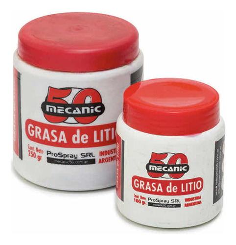 Grasa De Litio Lubricante Multiuso Pote 250gr Mecanic50