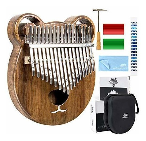 Kalimba 17 Teclas Pulgar Piano Madera Maciza Dedo Piano Inic