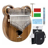 Kalimba 17 Teclas Pulgar Piano Madera Maciza Dedo Piano Inic