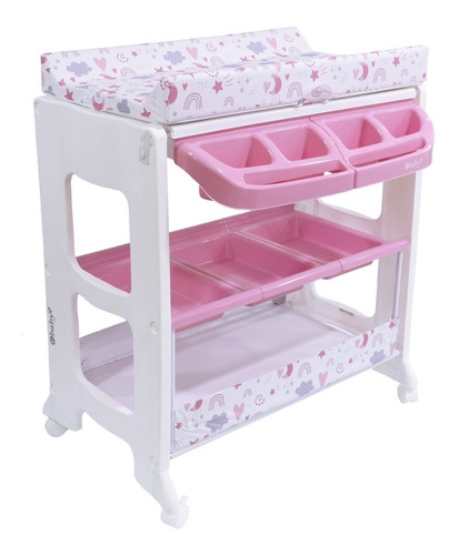 Bañera Para Bebe Con  Cambiador Y Mueble Ebaby