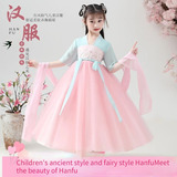 Vestido Hanfu Para Niños Japoneses Y Coreanos De 3-12 Tonela