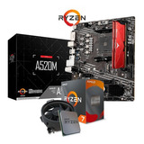 Kit Upgrade Gamer Amd Ryzen 7 + Vega / Placa Am4 / 16gb Ddr4 Cor Preto