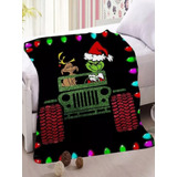 Frazada Grinch Carro 110 X 160 Suave Viajera