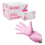 Guante De Nitrilo Rosados Caja De 100 Uds -seleccionar Talla