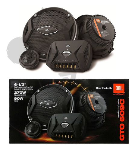 Set De Medios 6.5 Pulgadas Jbl Gto 609c 90w Rms/270w Pico