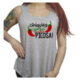 Musculosa Acampanada Frase Chiquita Pero Picantona