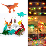 Guirnalda De 10 Luces Led Con Forma De Dinosaurio For Niños