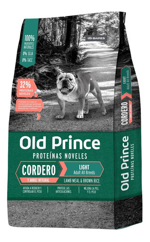 Old Prince Cordero Light Perro 3 Kg Proteinas Noveles Baires