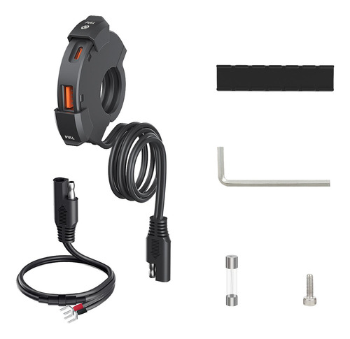 Cargador Usb Para Motocicleta, Cargador De Teléfono Para