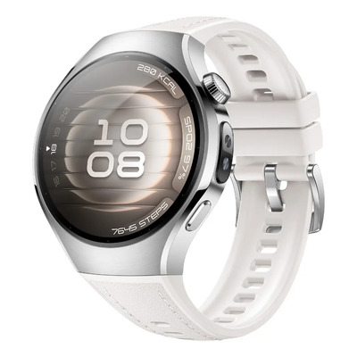 Smartwatch Huawei Watch 5 42mm Esim Blanco Acero Inoxidable Blanco Fluoroelastómero Negro | Meses sin interés