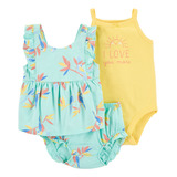 Carters Set 3 Piezas Body Remera Musculosa Short 1n584310