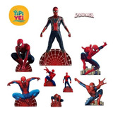 Fiesta Spiderman Set Figuras De Coroplast 