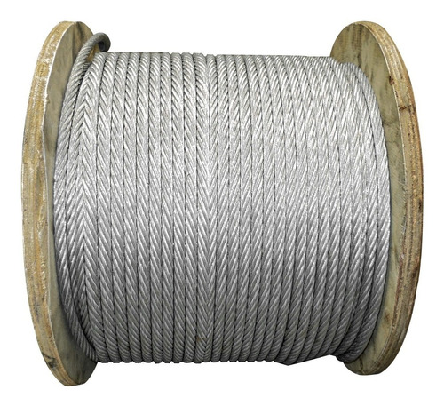 Cable Guaya En Acero Galvanizado De 1/2 Yute (12.5mm) 6x19 