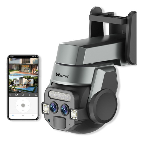 Cámara Cctv De 6 Mp, Wifi Inalámbrica, Automático, Zoom 10x,