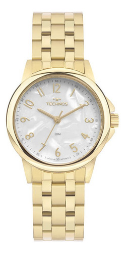 Relógio Technos Feminino Boutique Dourado - 2035mxe/1b Cor Do Fundo Branco