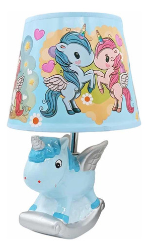Lámpara  Decorativa Infantil De  Velador Unicornio
