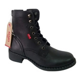 Bota Casual Para Dama Levis L129242 Negro