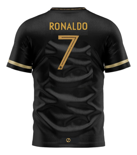 Polera Camiseta Cristiano Ronaldo Gold Especial Niño-adulto