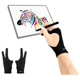 Guantes De Dibujo Para Tabletas Graficas Talle M  2unidades